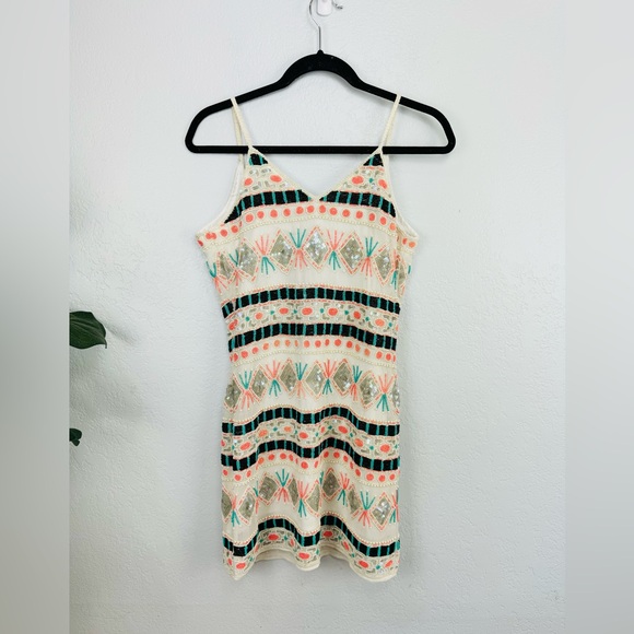 RAGA SILVER SUN Scooped Back BEADED DRESS - Picture 3 of 16